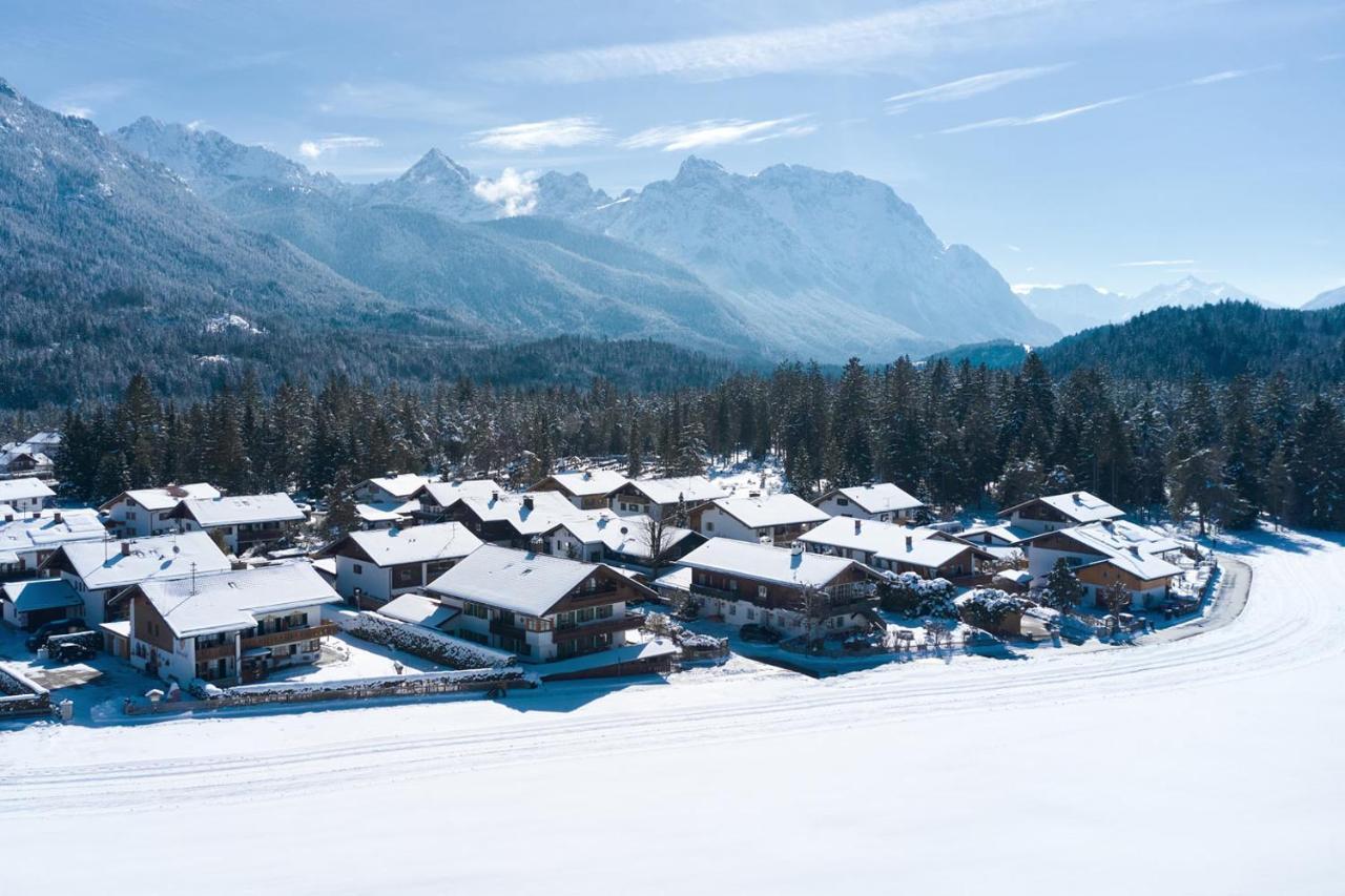 Ferienwohnung Zum Hirschgarten Krün Exterior foto
