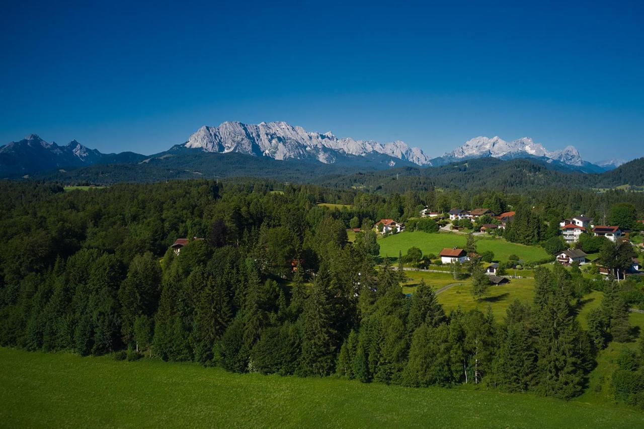 Ferienwohnung Zum Hirschgarten Krün Exterior foto